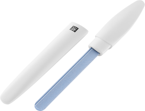 ZWILLING Premium Keramik-Nagelfeile in weiß mit grob-und feinkörnigen Feilenflächen zum Kürzen und Formen, ohne Schutzkappe.