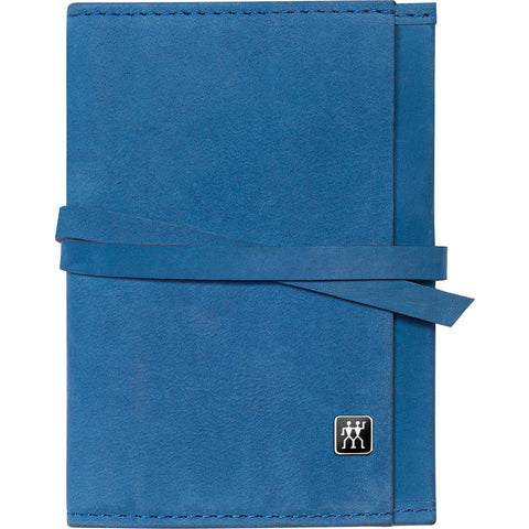 Premium Maniküre Set 3-tlg.Echtleder, blau, Gold Edition