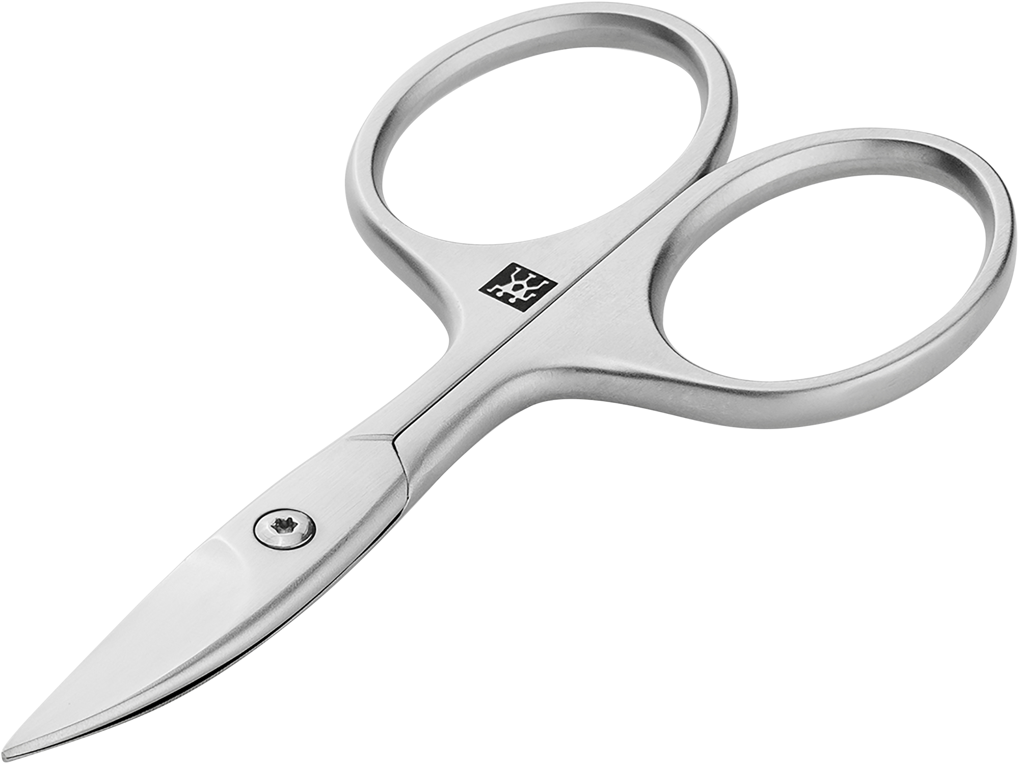 Queransicht einer ZWILLING Premium Nagelschere aus rostfreiem Edelstahl mit scharfen, präzisen Klingen und ergonomischen Griffen.