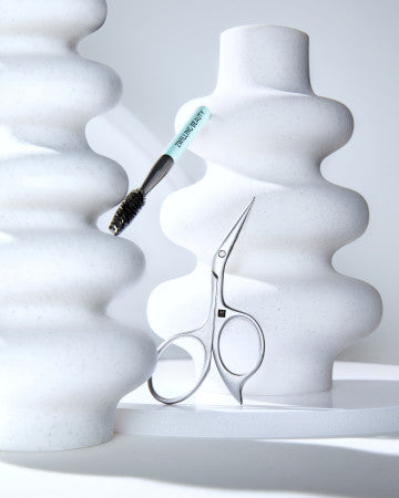 Augenbrauen Schere, Edelstahl mattiert