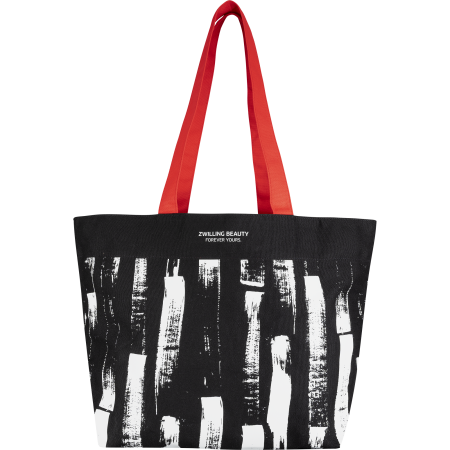 Einkaufstasche, schwarz weiß