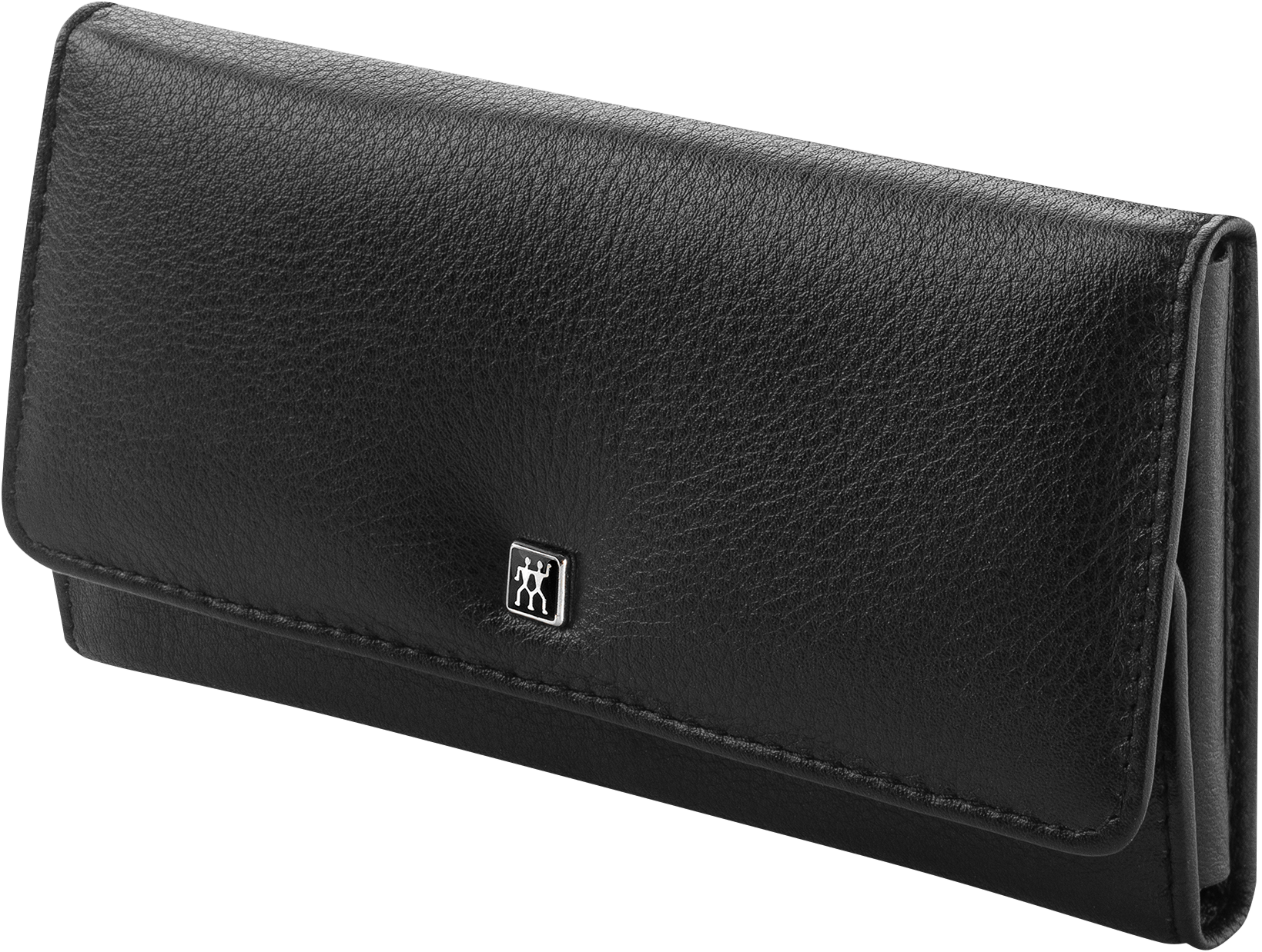 Frontalansicht eines ZWILLING Premium Sets 5tlg. in schwarz mit den meistgenutzten Pflegeinstrumenten aus rostfreiem Edelstahl.