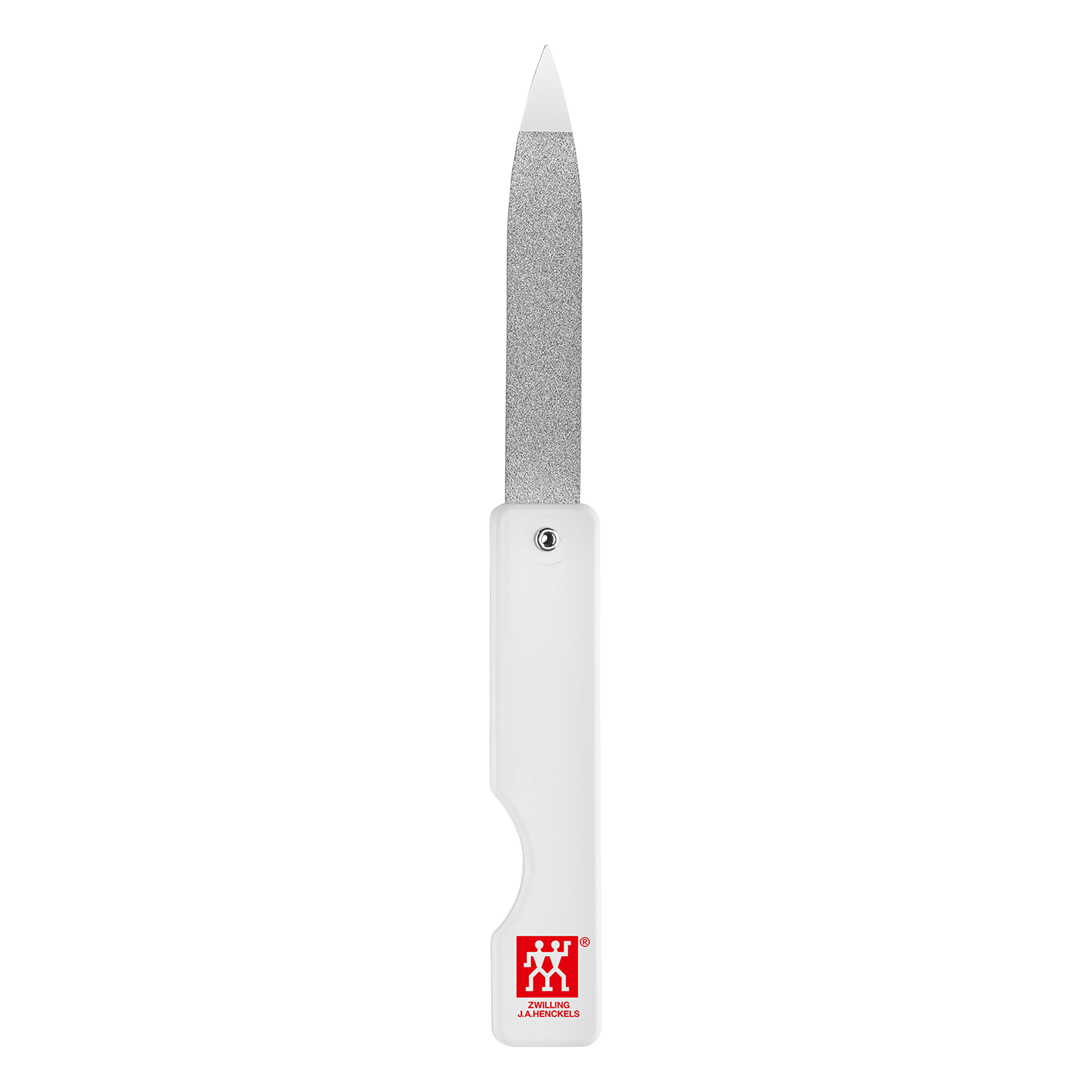 Nagelfeile klappbar, Saphir, weiß