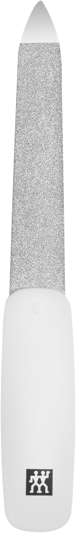 ZWILLING Classic Saphir-Nagelfeile in weiß mit grob-und feinkörnigen Feilenflächen zum Kürzen und Formen.