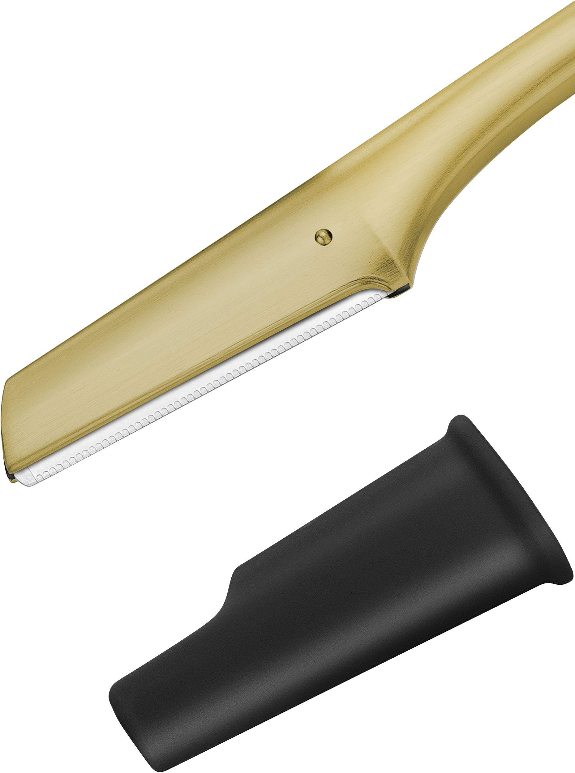 Gesichtshaar-Rasierer, gold mattiert