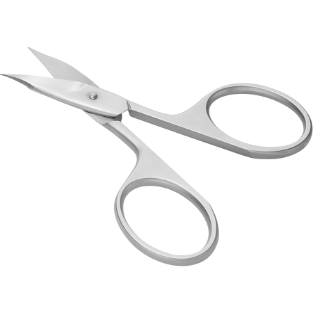 Rückansicht einer ZWILLING Classic Baby-Nagelschere aus rostfreiem Edelstahl mit leicht gebogener Schneide und abgerundeter Spitze.