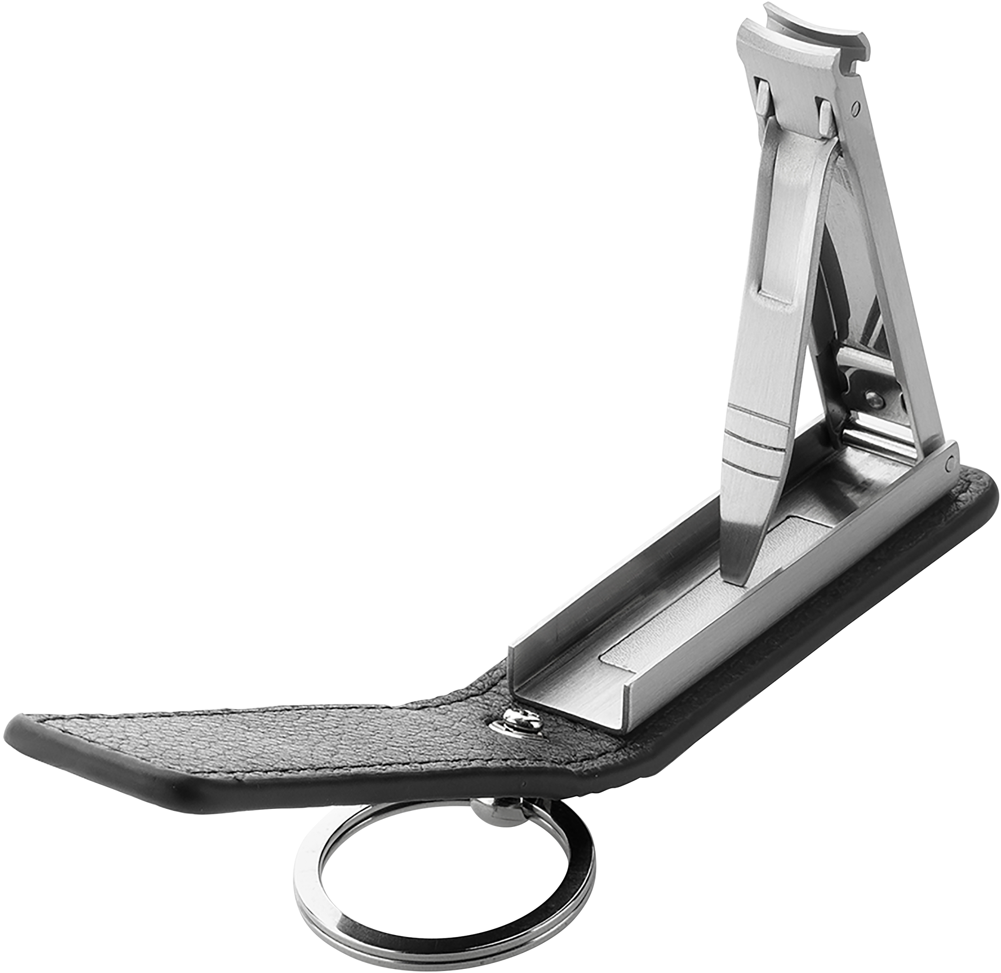 ZWILLING Classic Nagelknipser mit Schlüsselanhänger aus rostfreiem Edelstahl mit gebogener Schneide.