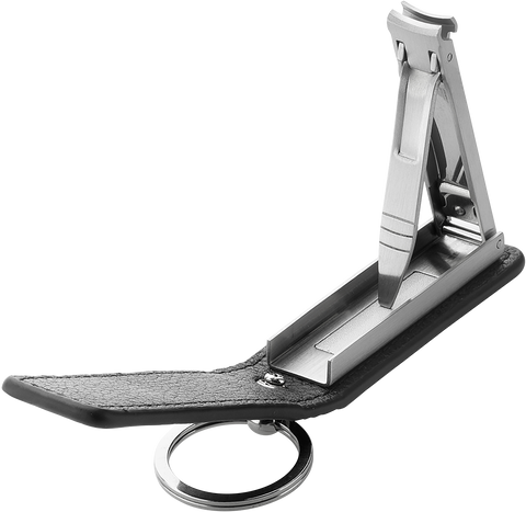 ZWILLING Classic Nagelknipser mit Schlüsselanhänger aus rostfreiem Edelstahl mit gebogener Schneide.