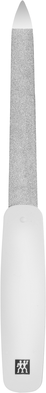 ZWILLING Classic Saphir-Nagelfeile in weiß mit grob-und feinkörnigen Feilenflächen zum Kürzen und Formen.
