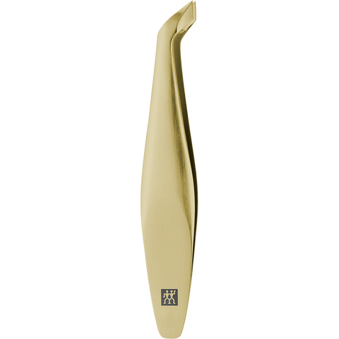 ZWILLING Premium Nagelhautschneider in gold mit scharfen, abgewinkelten Schneiden.