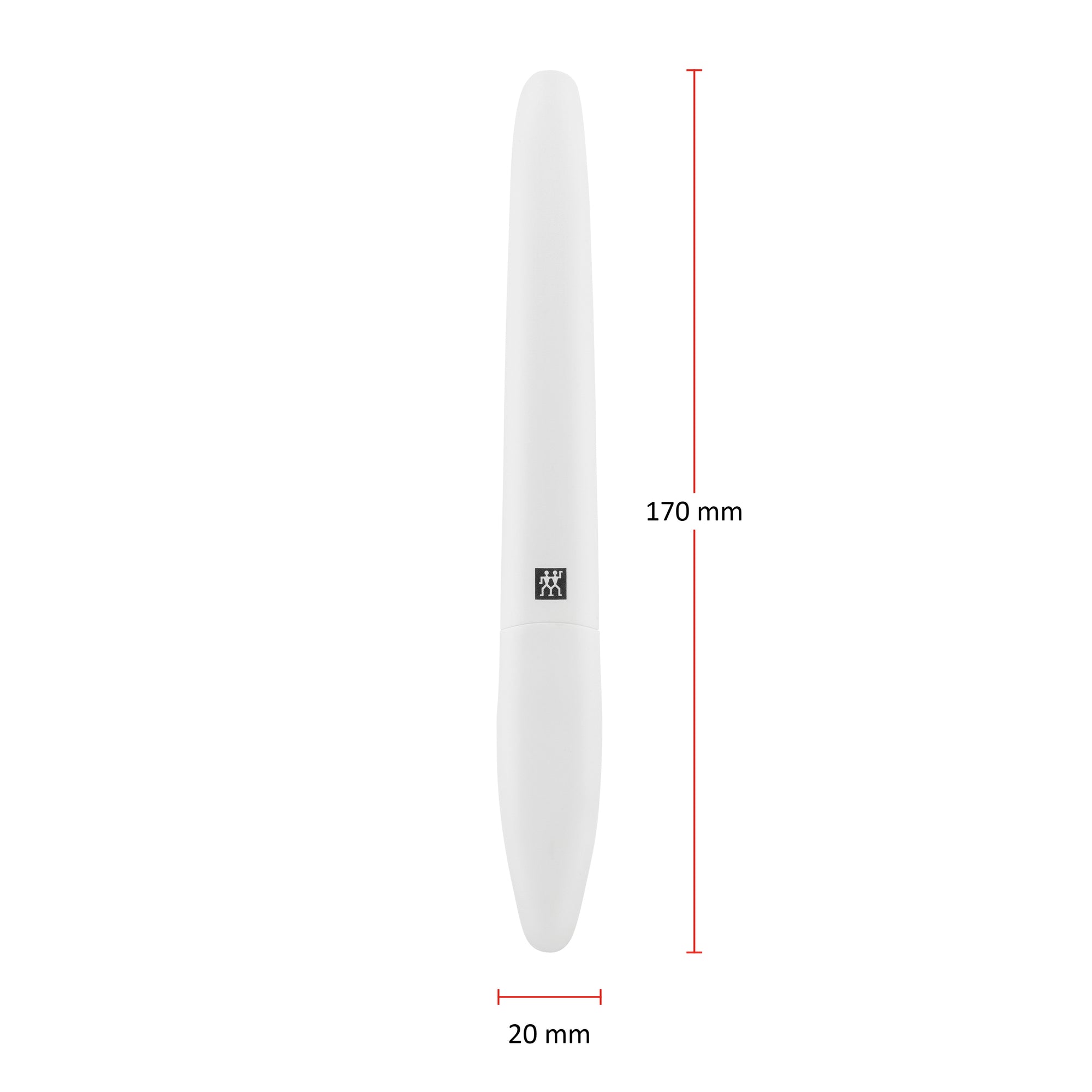 Größenangaben einer ZWILLING Premium Keramik-Nagelfeile. Gesamtlänge beträgt 170mm.