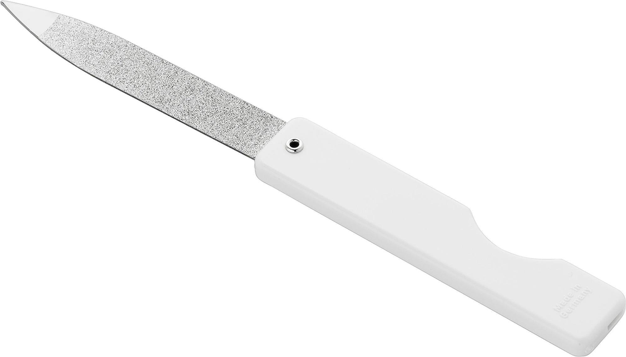 Nagelfeile klappbar, Saphir, weiß