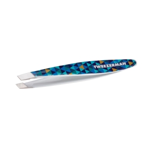 Mini Slant Tweezer - Schräge Mini Pinzette, Blue Mosaic