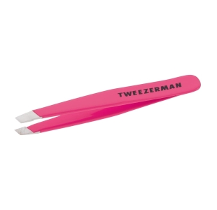Mini Slant Tweezer - Schräge Mini Pinzette, Neon Pink 