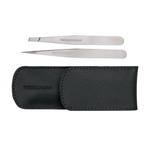 Petite Tweeze Set - Petite Pinzetten Set mit Etui, Black 