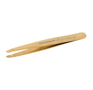 Ultra Precision Slant Tweezer - Schräge Pinzette, Gold