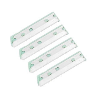 Vier ZWILLING Premium Ersatzklingen aus Edelstahl für den ZWILLING Premium Gesichtshaar-Rasierer.