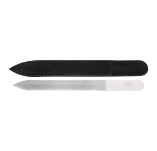 ZWILLING Premium Glas-Nagelfeile mit extrem feinkörnigen Feilenflächen zum sanften Formen und Versiegeln, inklusive Hülle.