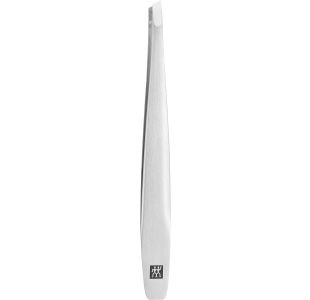ZWILLING Premium schräge Pinzette aus rostfreiem Edelstahl mit handgeschliffenen Spitzen.