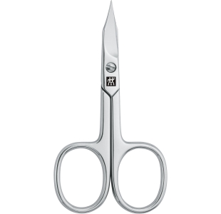 ZWILLING Classic Nagel- und Nagelhautschere aus rostfreiem Edelstahl mit leicht gebogener Schneide und feiner Spitze.