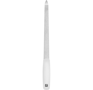 ZWILLING Classic Saphir-Nagelfeile in weiß mit grob-und feinkörnigen Feilenflächen zum Kürzen und Formen.