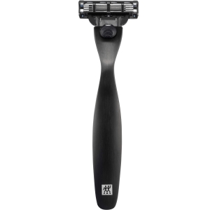 ZWILLING Premium Edelstahlrasierer mit mattschwarzer, hochfester PVD-Beschichtung.