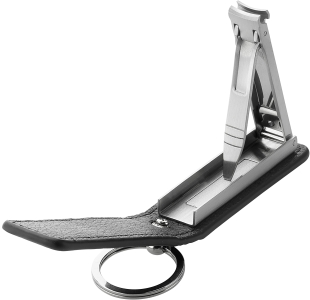 ZWILLING Classic Nagelknipser mit Schlüsselanhänger aus rostfreiem Edelstahl mit gebogener Schneide.