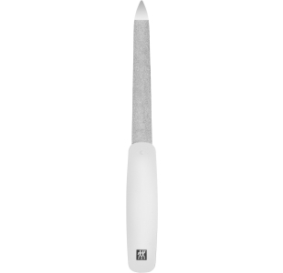 ZWILLING Classic Saphir-Nagelfeile in weiß mit grob-und feinkörnigen Feilenflächen zum Kürzen und Formen.
